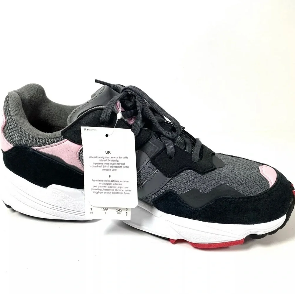 Adidas‎ Yung-96 J Men’s Sneakers Gray Black Pink